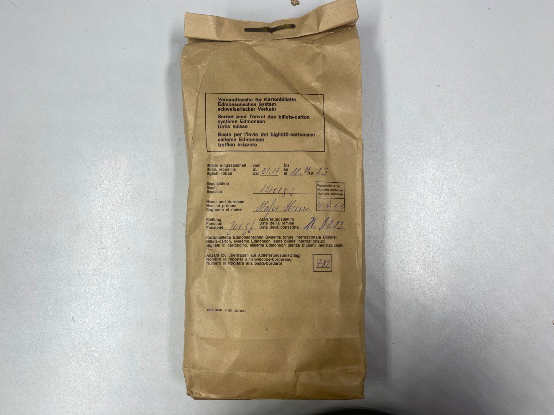 Biglietti: LOT Bahnbillette Brugg //G378 – Usato da Bern venduto da JMsoehne1987 1