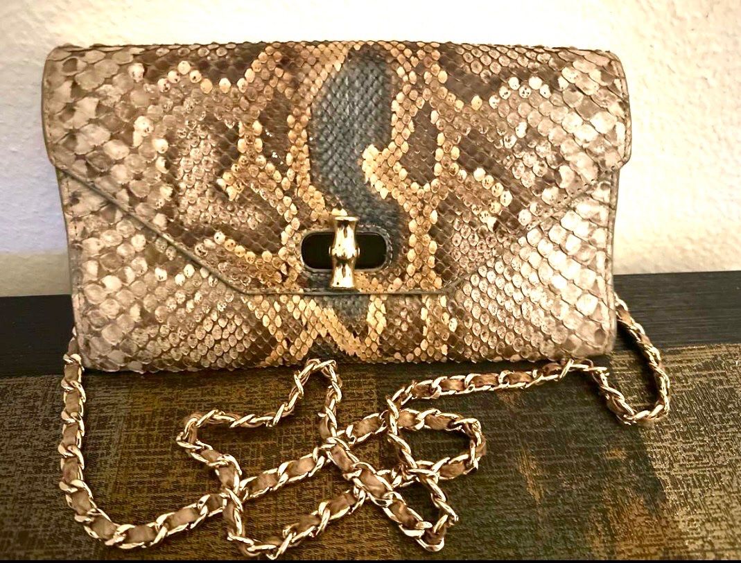 Altro in  Abbigliamento & Accessori: Rare Genuine Python Leather Bag | Vintage Editorial Piece – Usato da Zürich venduto da Souljunic 4