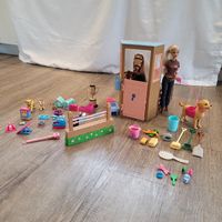 Barbie, Pferd, Stall, Tiere und Zubehör Set