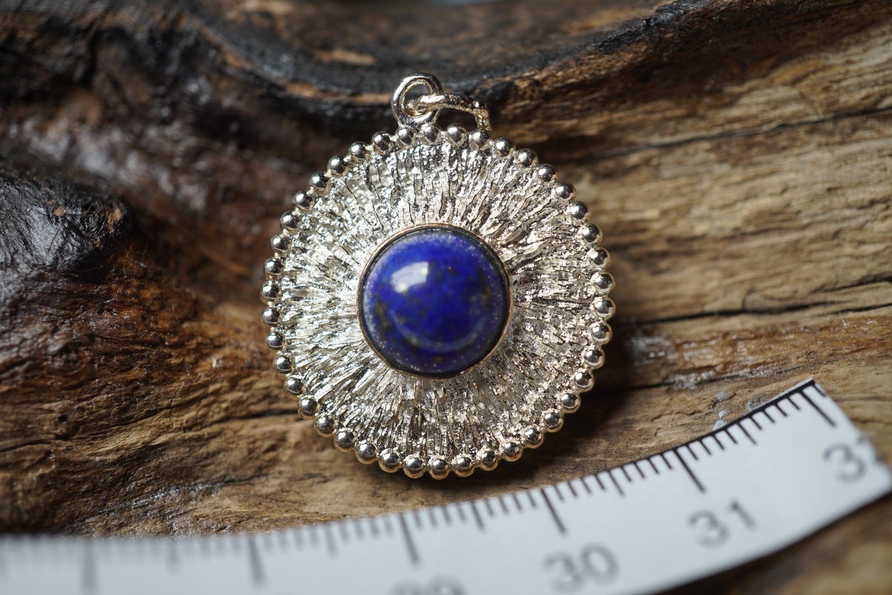 Ciondoli: Lapis Lazuli   Rund        Anhänger   925 Silber – Nuovo e nell'imballaggio originale da Balgach venduto da top_silver 2