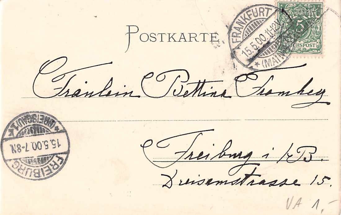 Ansichtskarten: 3 alte Ansichtskarten aus FRANKFURT a.M., ab 1900 – Gebraucht aus Lufingen von TopAnsichtskarten 3