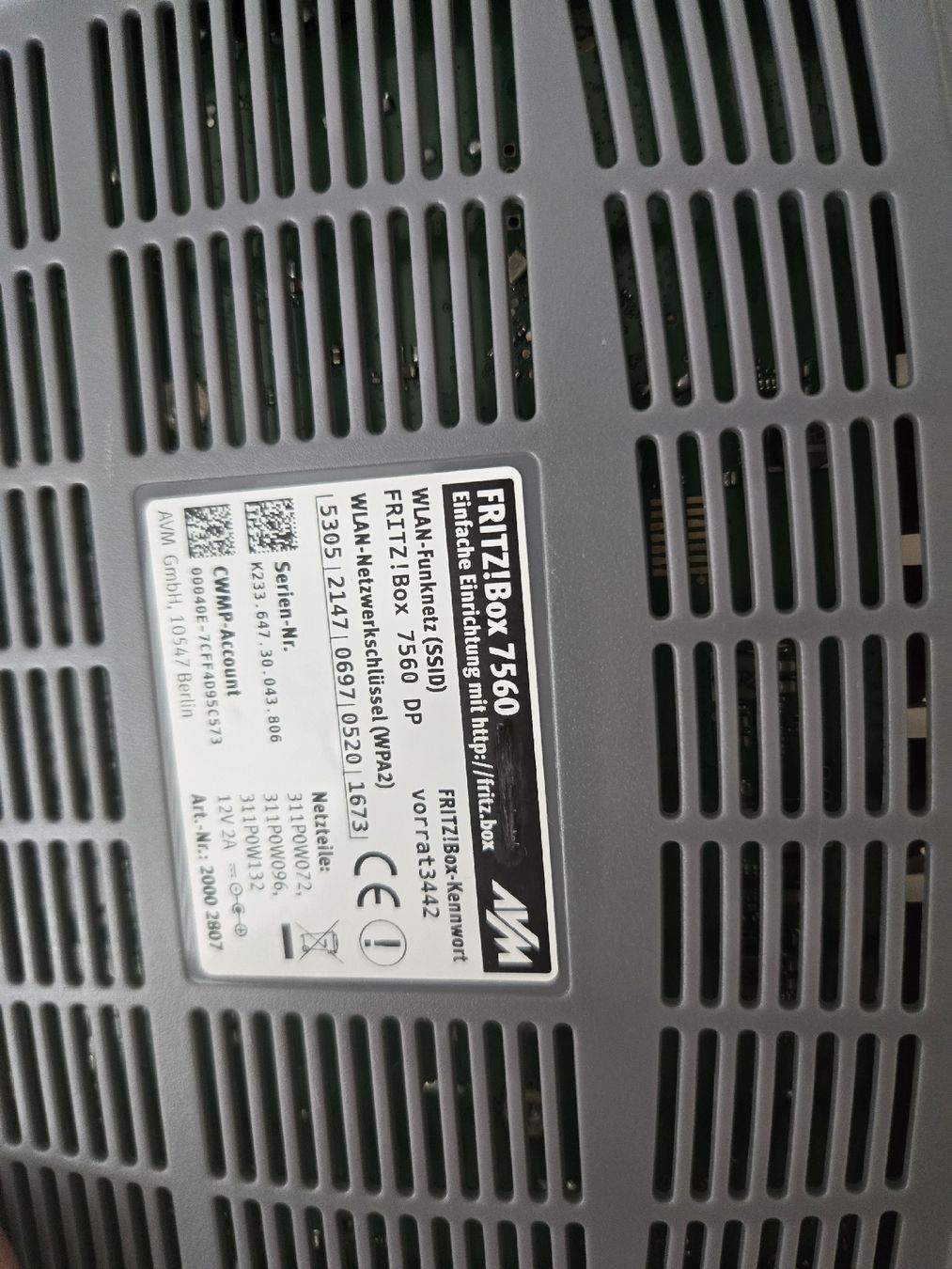 Fritz Modems & Routeurs: FRITZ!Box 7560 DSL WLAN Router – D'occasion à Fällanden par noa_mh8y 1