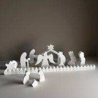 Giessform Silikonform Adventskalender Krippe