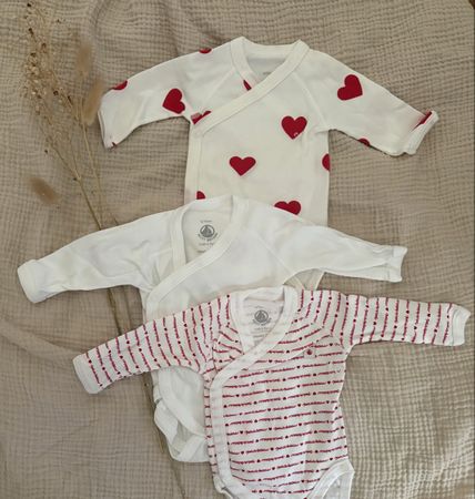 Neugeborene Wickelbodies Set Petit Bateau 50 cm