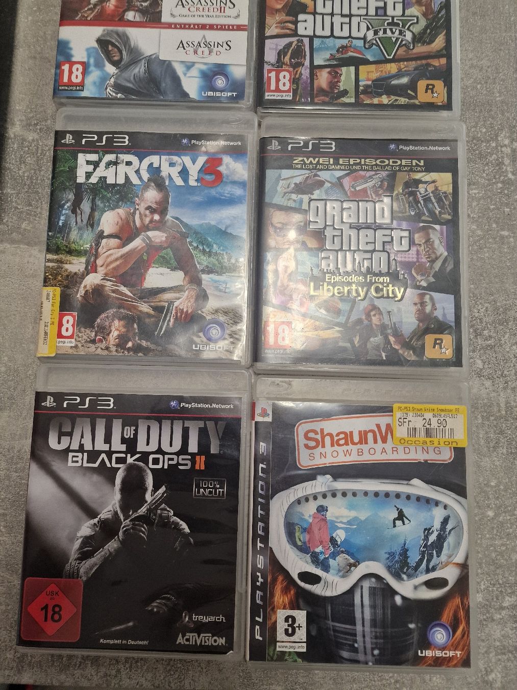 Sony Konsolen: Playstation 3 Konsole mit Spielen und Controller – Gebraucht aus Herzogenbuchsee von ioa_zcm6 1