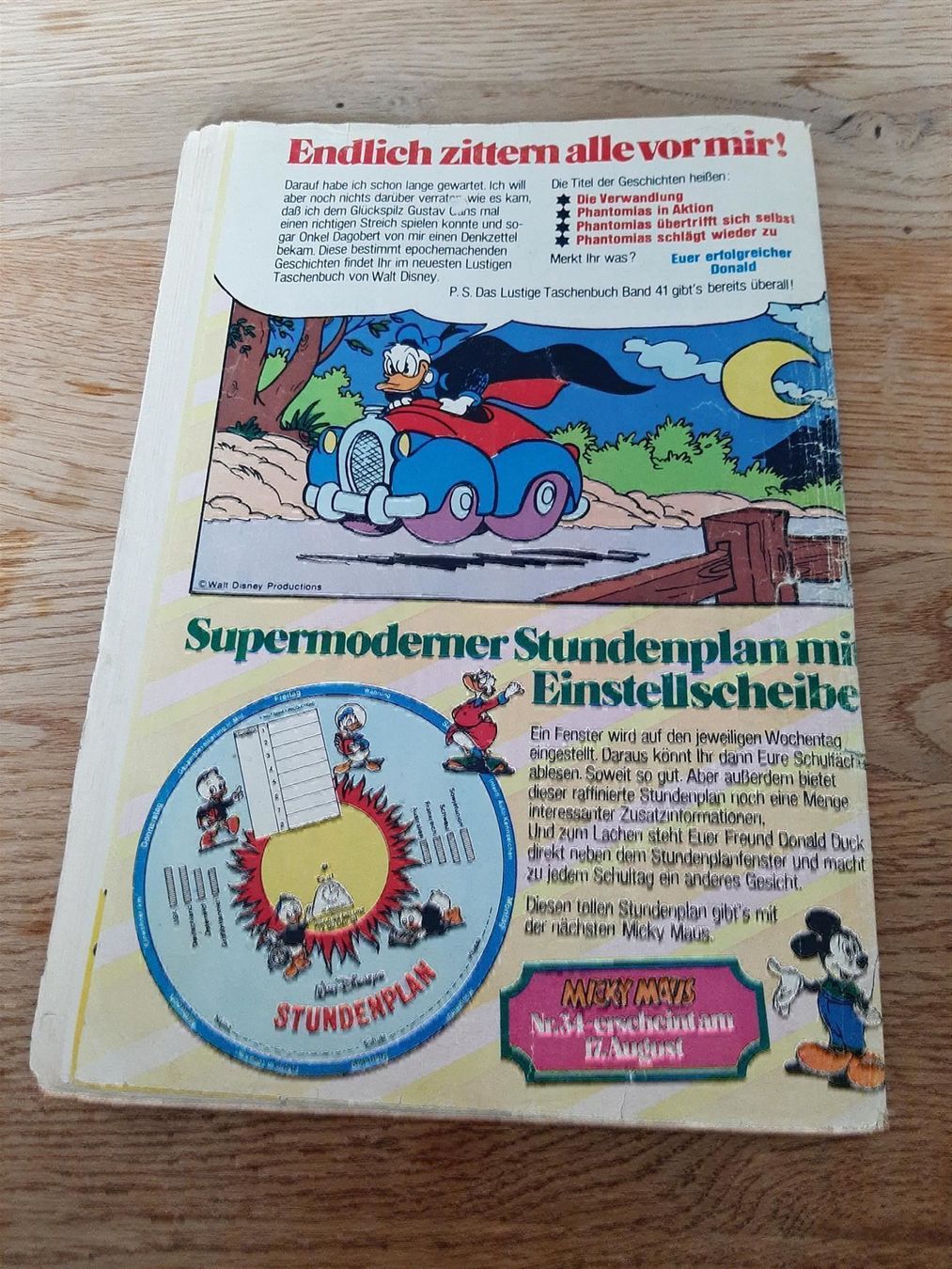 Fumetti: Micky Maus Heft 33, 14.08.1976 – Usato da Affoltern am Albis venduto da Sabinezc 1