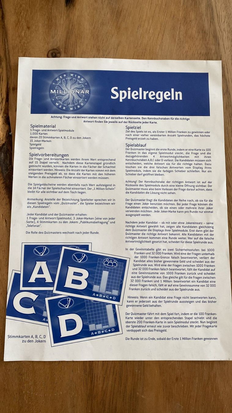 Spiele: Familienspiel Wer wird Millionär – Gebraucht aus Dagmersellen von Arcticsnow2017 8