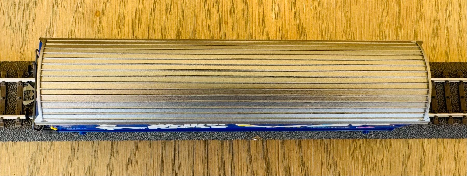 Märklin Modellini di ferrovie: blauer DB-Schiebewand-Güterwagen "Weisser Riese"; fabrikneu – Nuovo (secondo la descrizione) da St. Moritz venduto da Manu7500 4