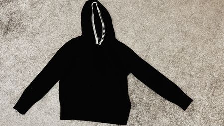 Pull à capuche noir Tamari taille XS - Chaud pour l'hiver