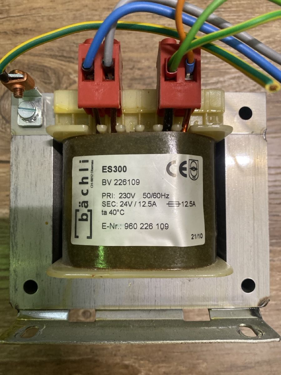 Componenti elettronici: Transformator 300VA 230V 24V 12.5A – Usato da Brugg AG venduto da nr1 1