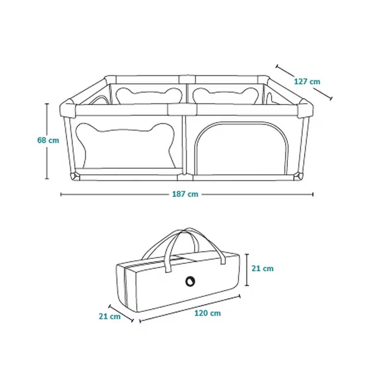 Lionelo Box & Barriere di sicurezza: Parc Lionelo pour bébé  – Nuovo (secondo la descrizione) da Biel/Bienne venduto da Gualtieri_10 5