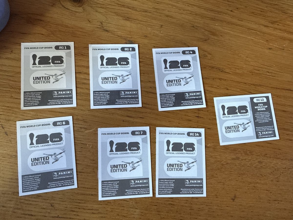 Panini Carte collezionabili: Panini 2026 7er Set IRQ – Nuovo (secondo la descrizione) da Masein venduto da Buender45 1
