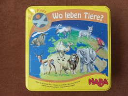 HABA Terra Kids "Wo leben Tiere?" Lernspiel, komplett!