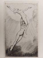 Exlibris Max Schenke - Original Radierung Erotik