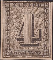 ZÜRICH 4, interessante Zeichnung, dem ORIGINAL ähnlich