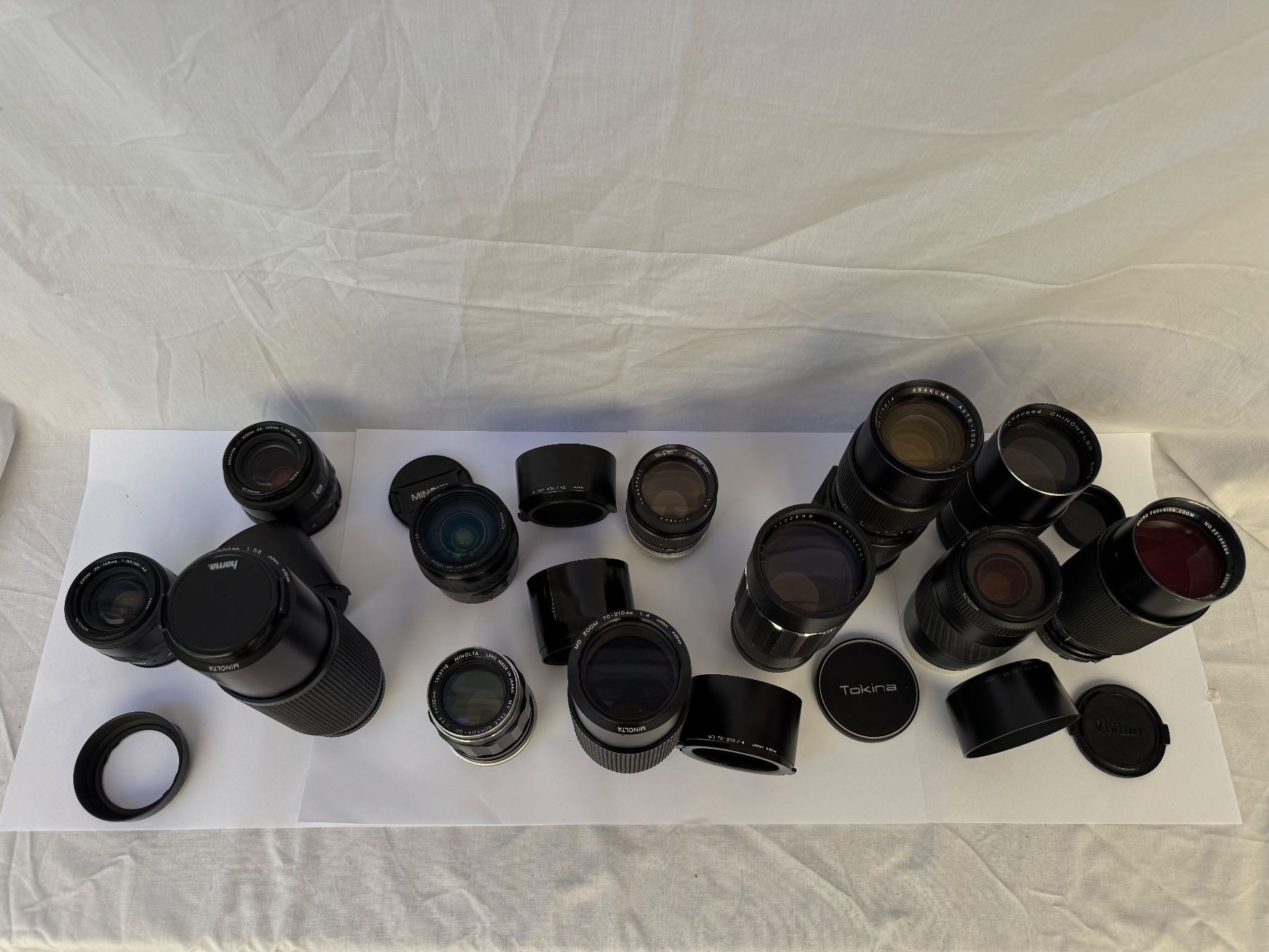 Minolta Obiettivi: Objektive aus Nachlass. Minolta AF und MD. – Usato da Milken venduto da hel_rry5 4
