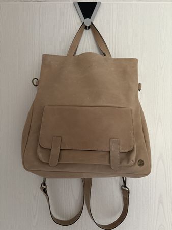 Nika Ledertasche 2in1 Handtasche und Rucksack