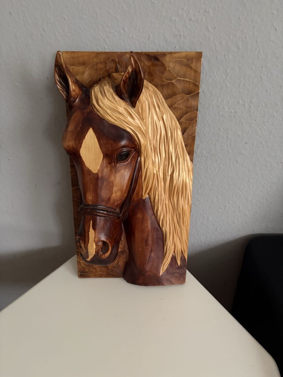 Sculture & Statue: Sculpture vintage de tête de cheval – Usato da petit lancy venduto da FerreiraLuis 3