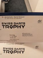 2 Tickets Swiss Darts Trophy Basel 11.10.2026 Final-Session