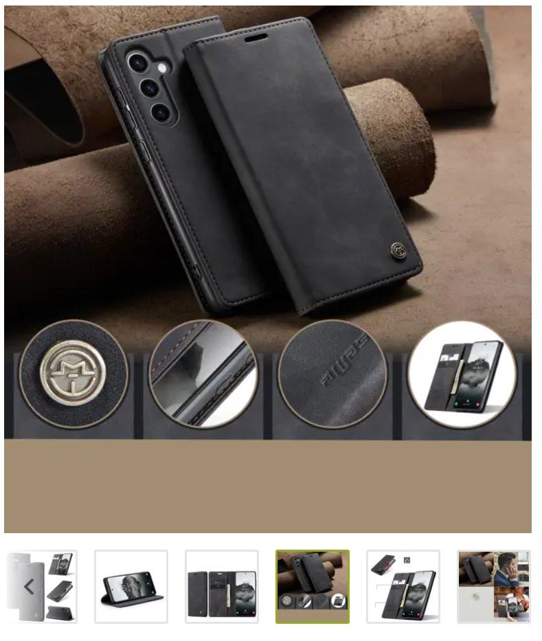 Panzerglass Cover & Protezioni schermo: Galaxy S25 FE Lederhülle + 2-er Set Panzerglas – Nuovo e nell'imballaggio originale da Uttigen venduto da Casino10