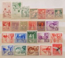 PRO JUVENTUTE: Des timbres neufs */(*) des ans 1912 à 1955