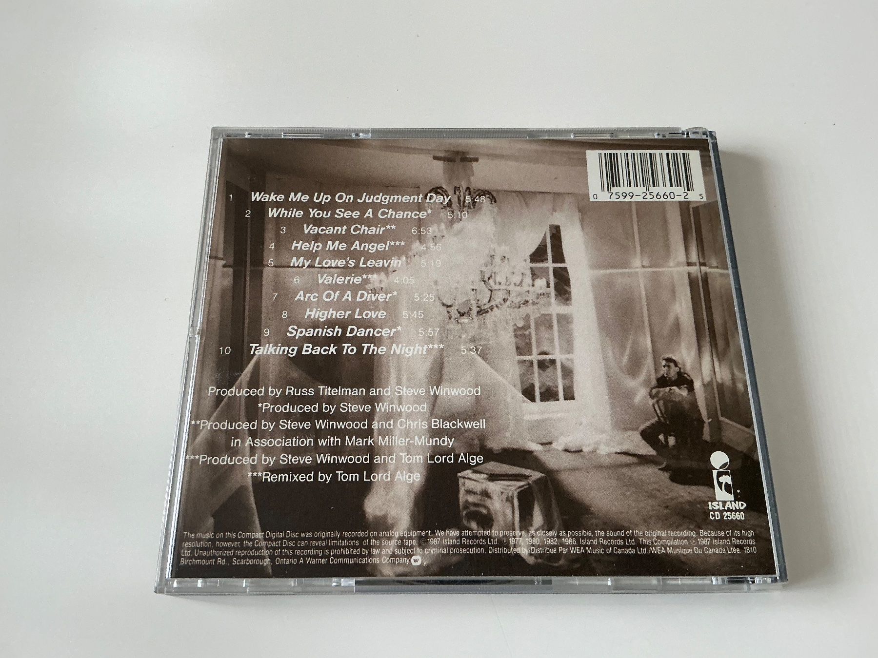 CD: Steve Winwood / Chronicles / 1987 – Usato da Dübendorf venduto da Shreck 1