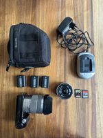 Ältere Sony Alpha NEX-5 mit Zubehör gut erhalten