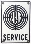Steyr Insegne: Emailleschild-STEYR SERVICE-17X12CM – Nuovo e nell'imballaggio originale da Rupperswil venduto da big-one-sale