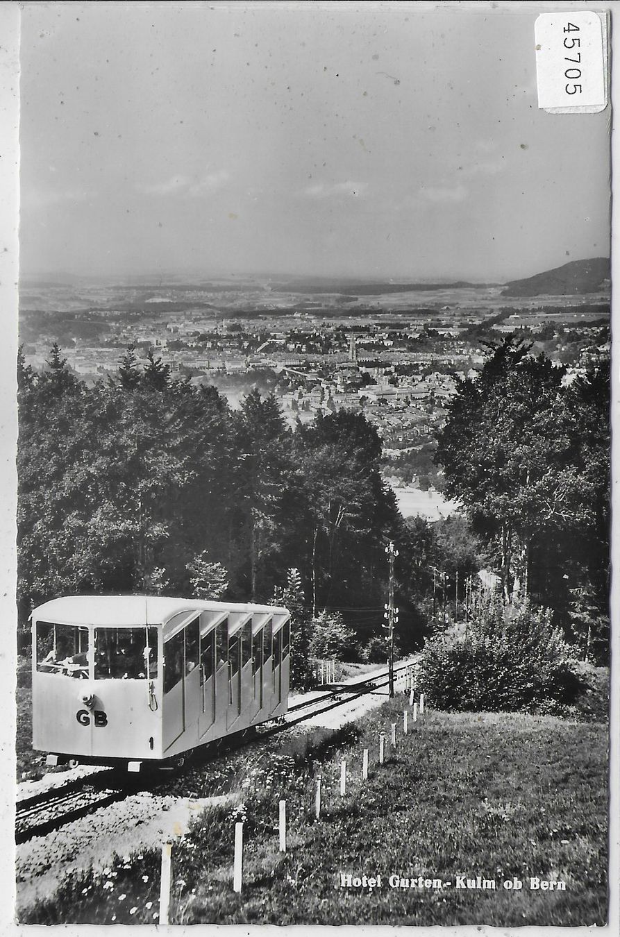 Cartoline postali: Hotel Gurten-Kulm ob Bern - Gurten-Bahn – Usato da Ettingen venduto da Kartenplanet