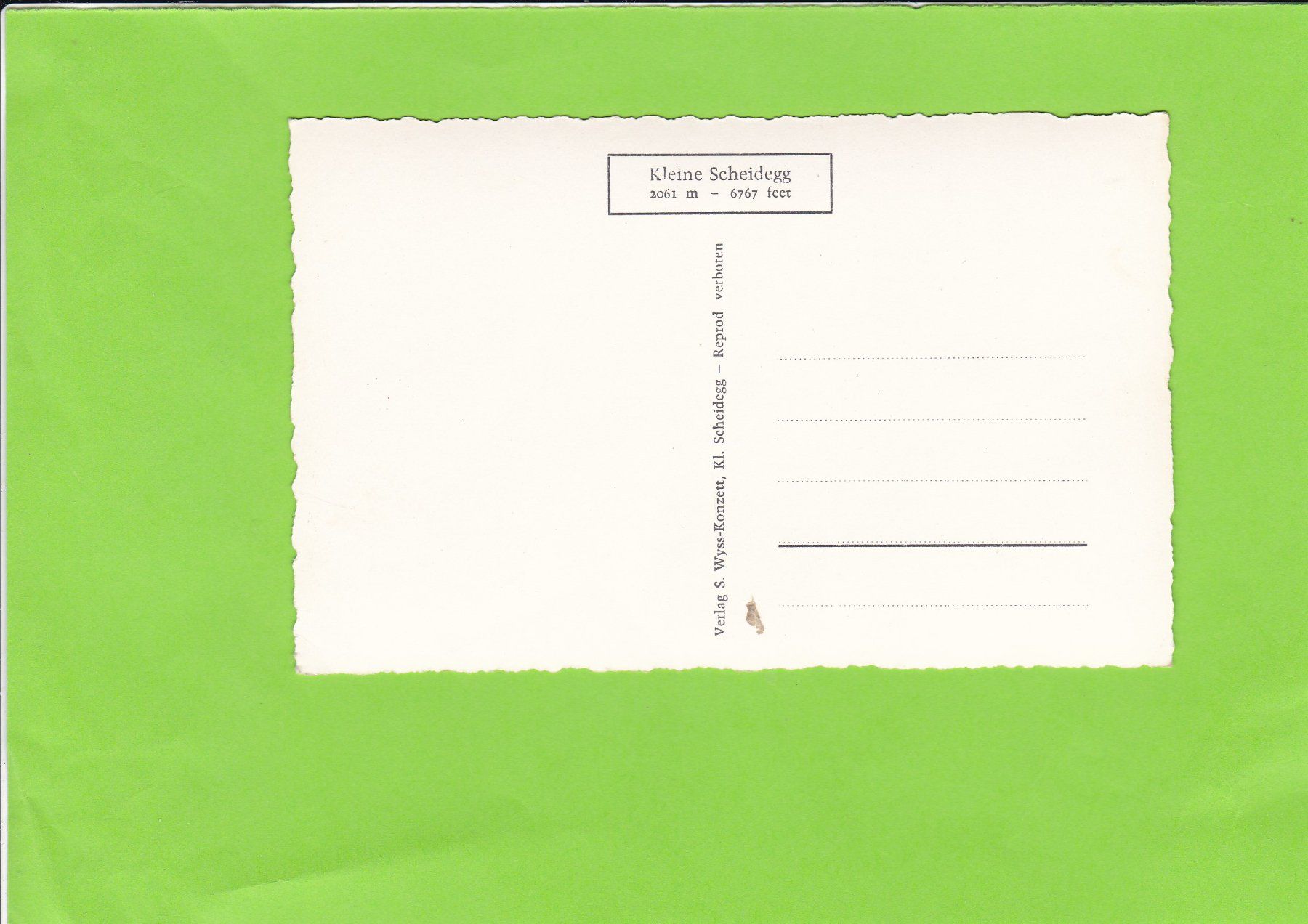 Cartoline postali: Kleine Scheidegg – Usato da St. Peterzell venduto da neckertal 1