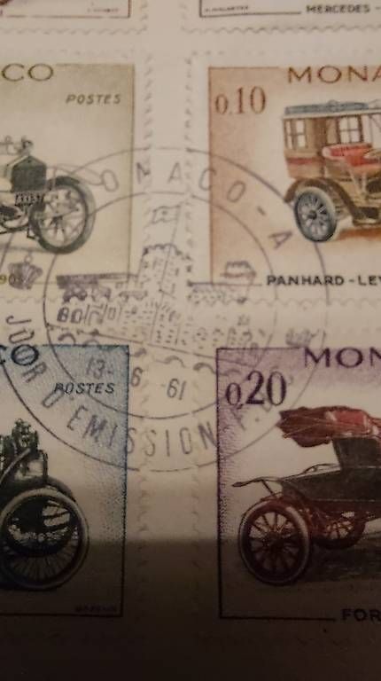 Tutti i francobolli: Ersttagsbrief FDC Automobile MONACO 1961 – Usato da Konolfingen venduto da Maroka3 1