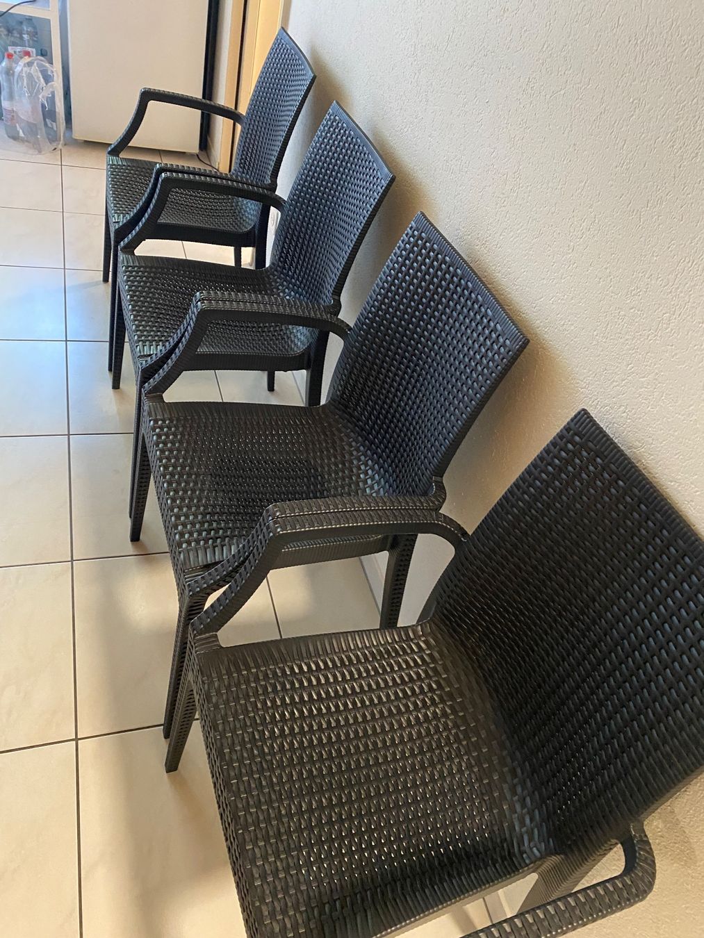 Sedie: 4x Gartenstühle Rattan Optik Schwarz – Nuovo (secondo la descrizione) da Wängi venduto da inf_2hrj 3