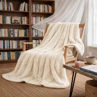 NEU Bonny Home Welsoft Decke Creme 185x220 cm