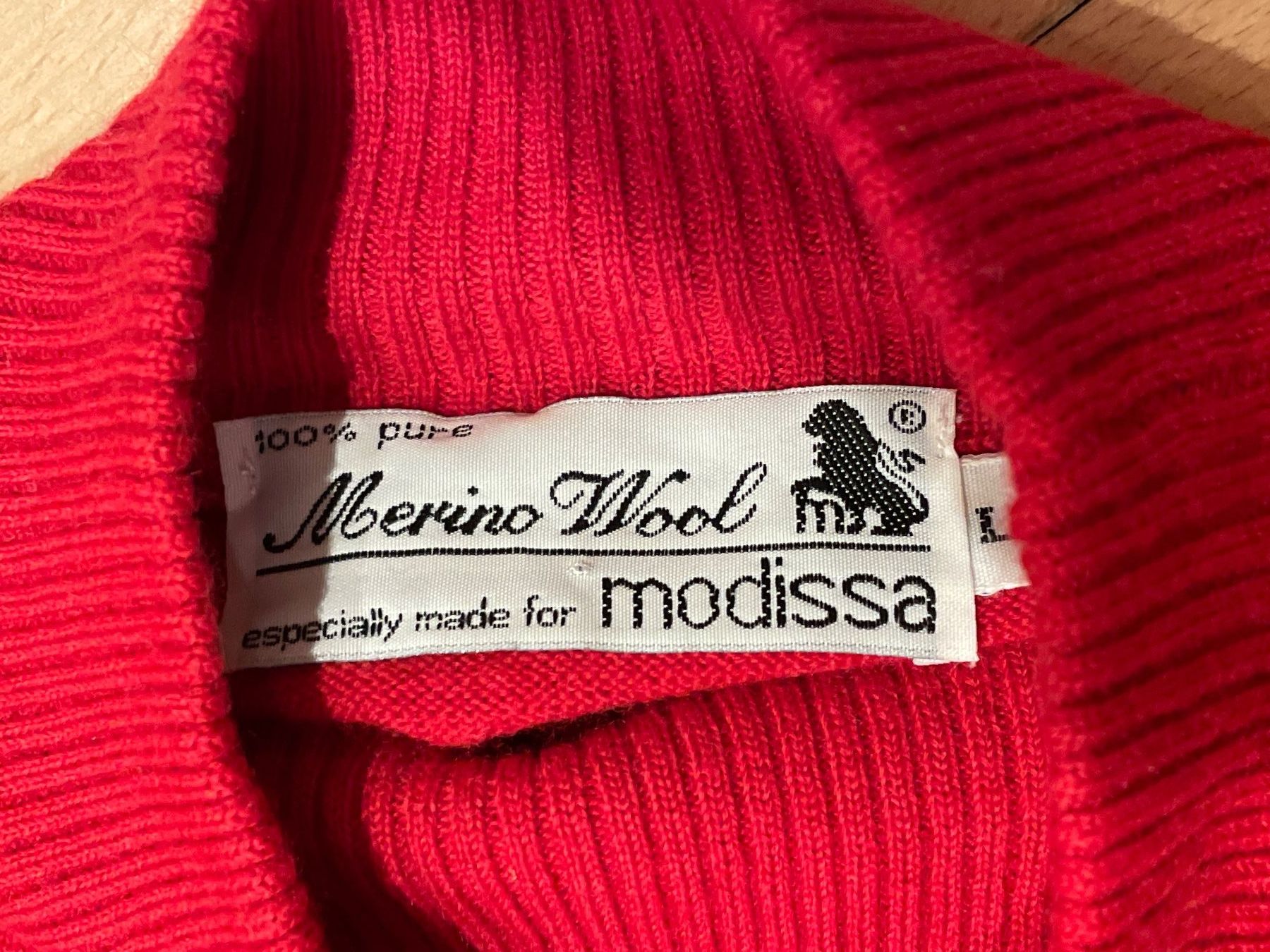 Maglioni & Felpe: Roter MODISSA Rollkragen Pullover Gr. L Merino – Usato da Frasnacht venduto da GracyStore 1