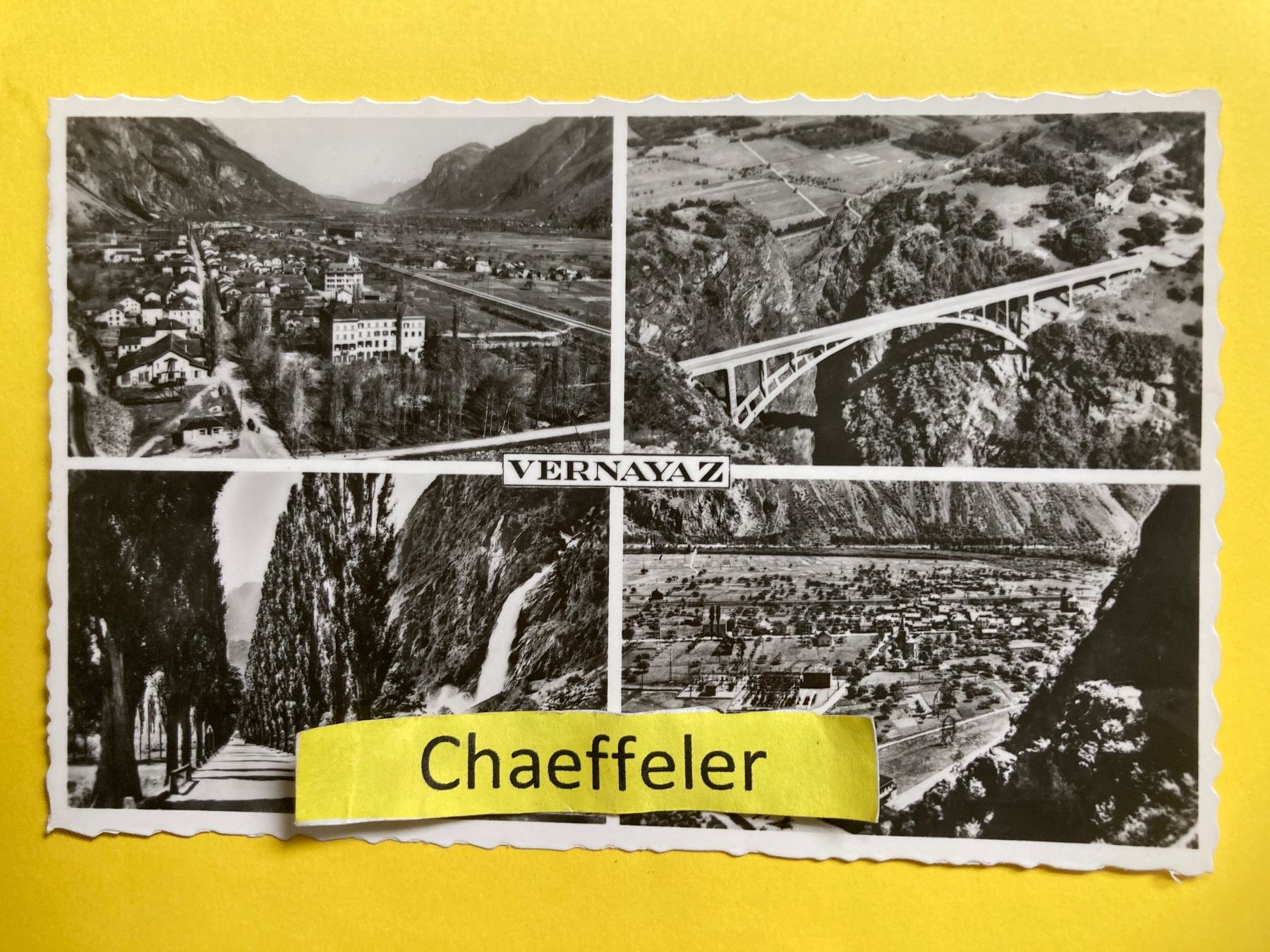 Cartoline postali: Vernayaz – Usato da Zürich venduto da Chaeffeler