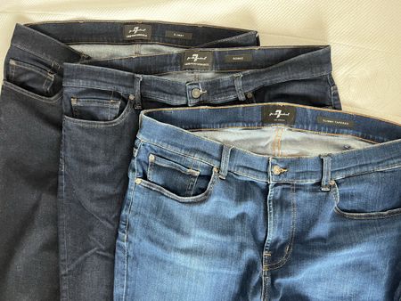 3x 7 For All Mankind Herren Jeans Gr. 38 Slimmy Ronnie Slim