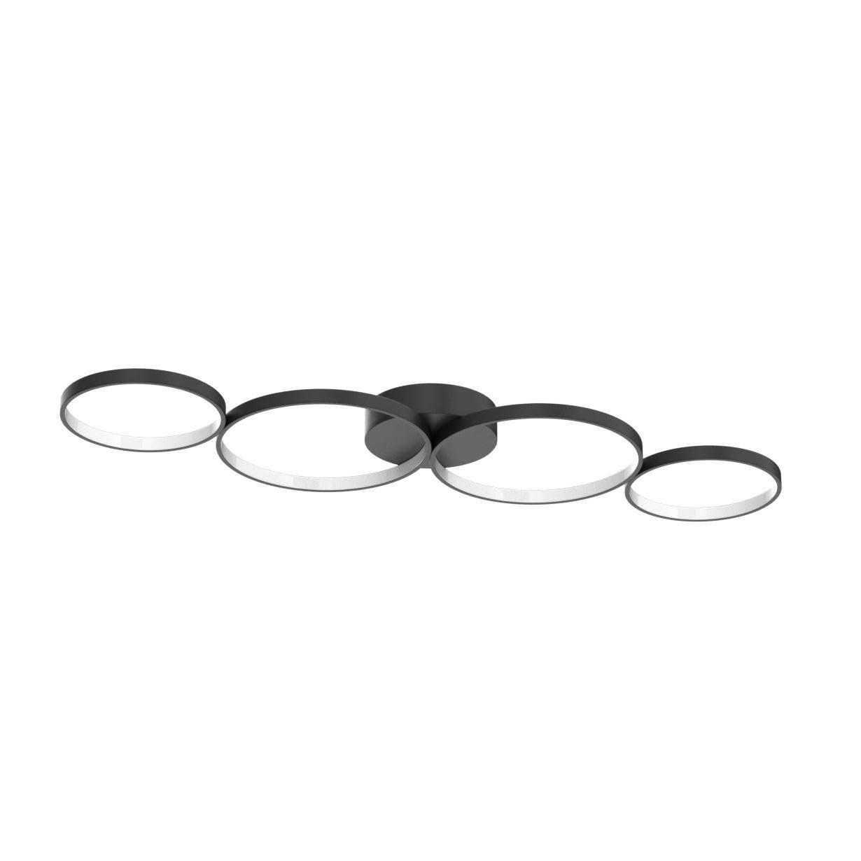 Lampadari & plafoniere: LED Deckenleuchte Deckenlampe Designlampe 4 Ringe 37W 3000K – Nuovo e nell'imballaggio originale da Basel venduto da EchoPeak 3