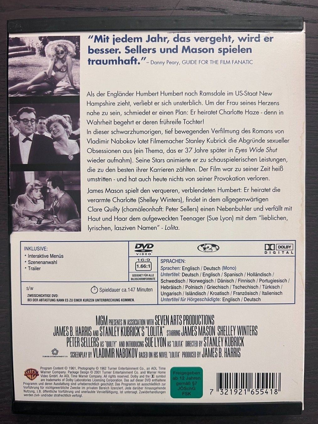 Tutti i DVDs: Lolita – Usato da Zürich venduto da FilmFreunde 1