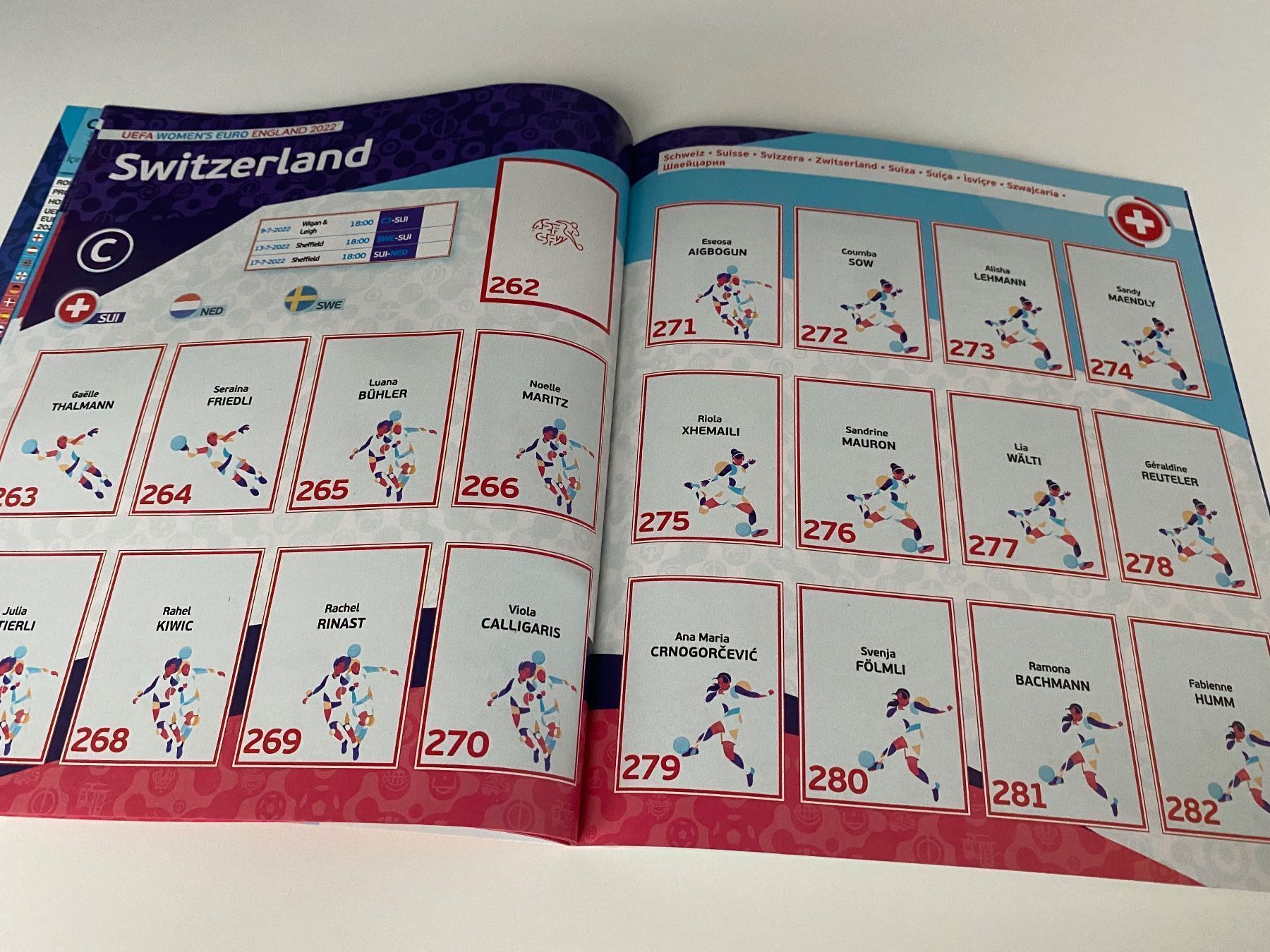 Panini Album: Panini Leeralbum EM 2022. Version DE/AUT – Usato da Hergiswil LU venduto da FcMalkov 3