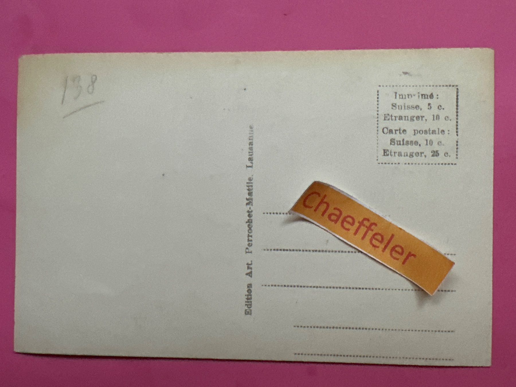Cartes postales: Loëche-les-Bains - Alp Feuiliette. – D'occasion à Zürich par Chaeffeler 1