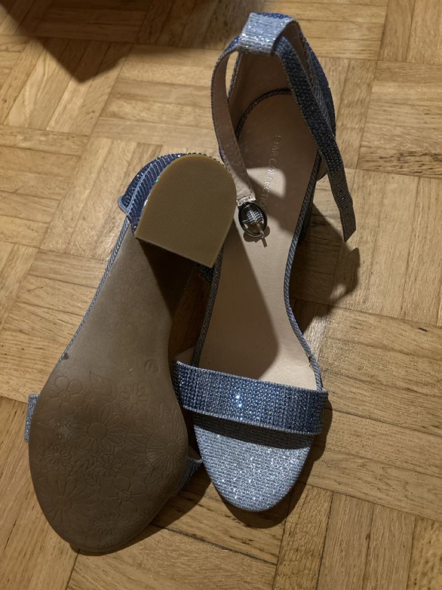 Scarpe da donna: blaue Glitzer Sandale – Nuovo (secondo la descrizione) da Zürich venduto da alv_pqz2 2