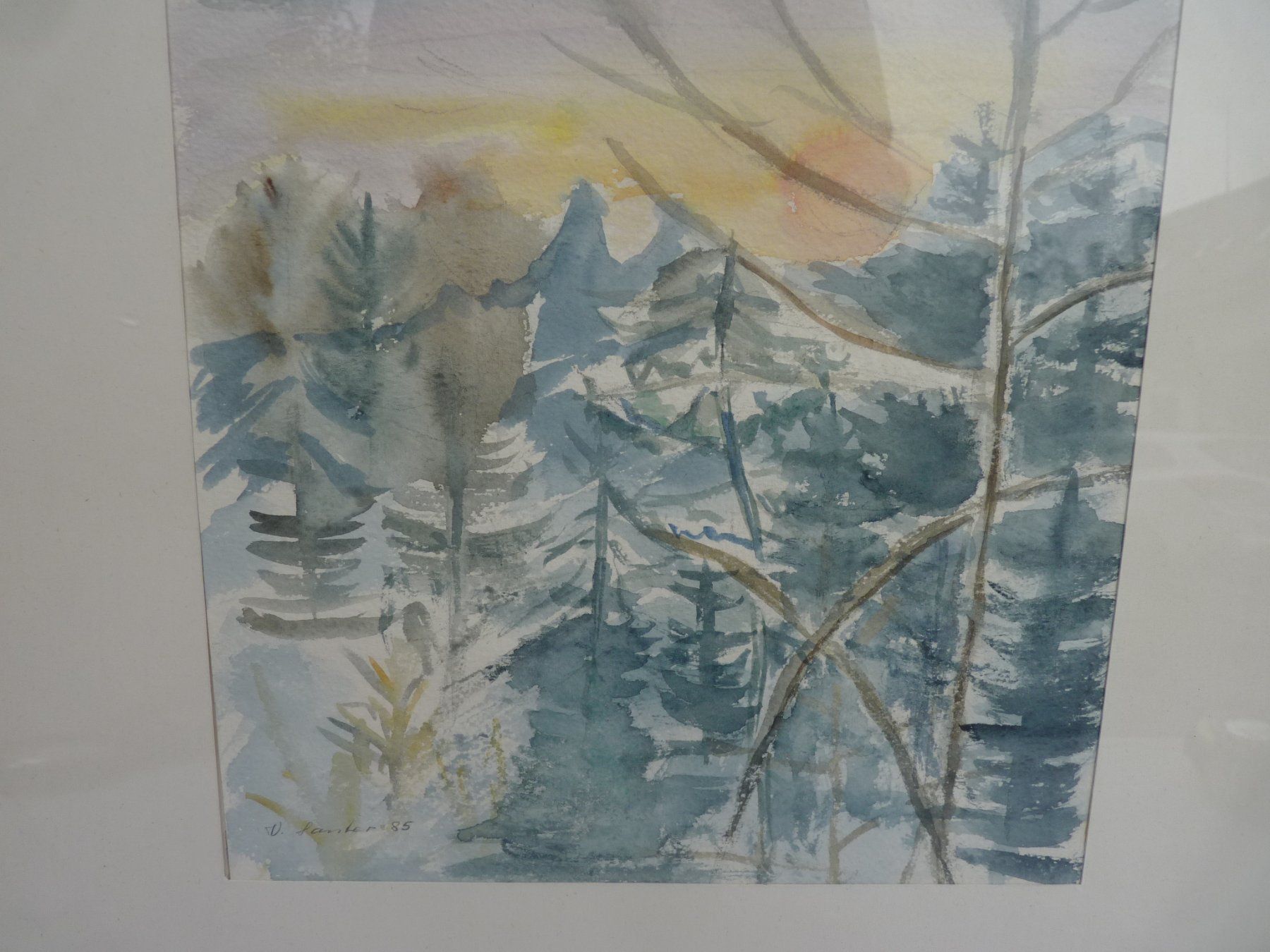 Dipinti: Bild- Aquarell? V.Santer 85 – Usato da Küsnacht ZH venduto da zoliboli01 1