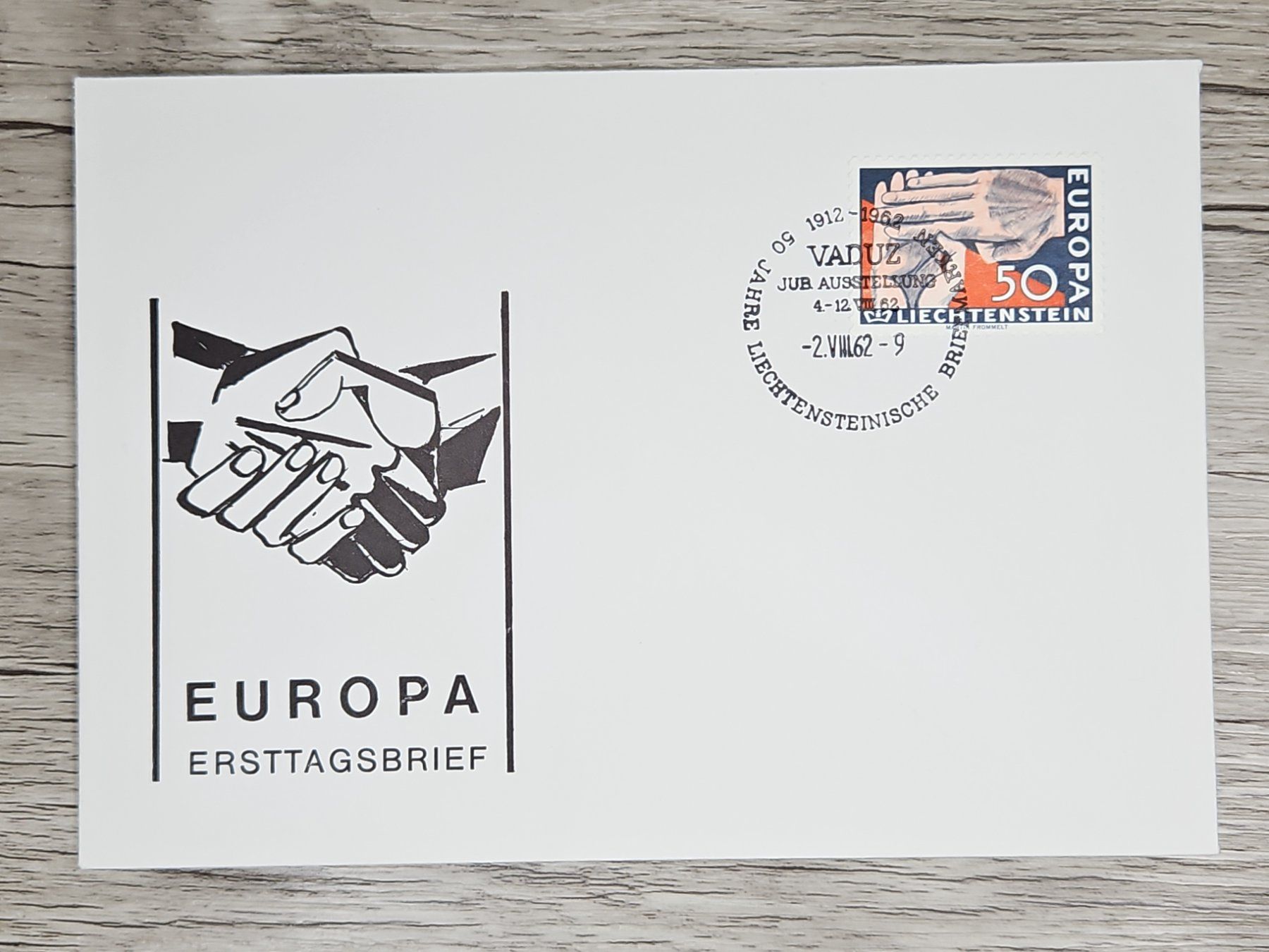Tutti i francobolli: CL06 Enveloppe + Timbre Liechtenstein 1962 – Usato da Cousset venduto da Patrick_Collections