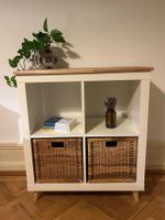 Ikea Kallax 2x2 weiss, mit Deckplatte aus Echtholz Buche