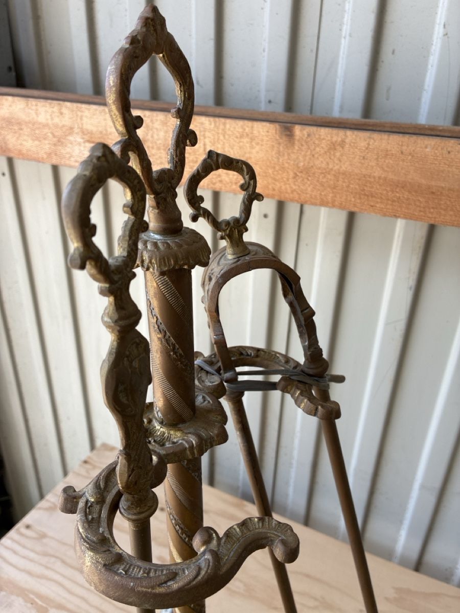Camini: Serviteur de cheminée  - en bonze doré 70 cm! – Usato da Lully FR venduto da myr_pzt8 5