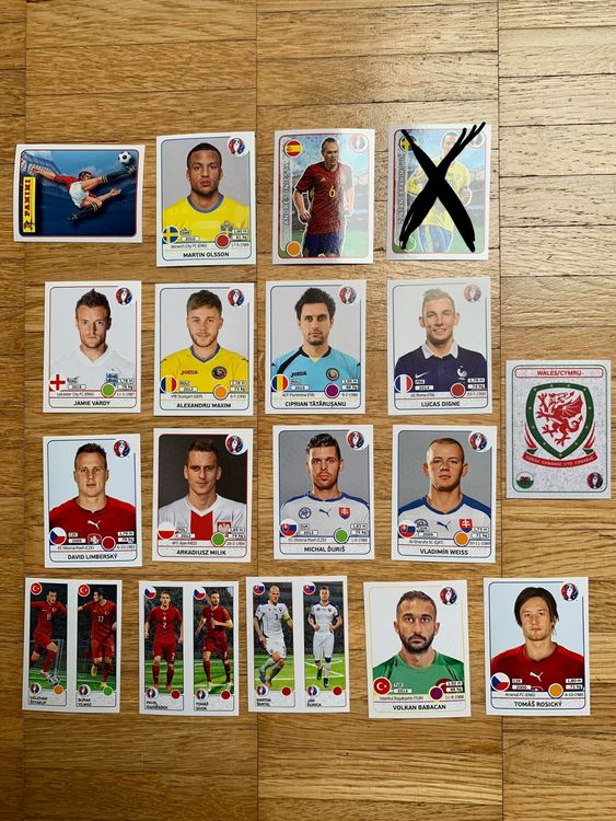 30 verschiedene Panini Sticker Iniesta (Gebraucht) in Rorschacherberg ...