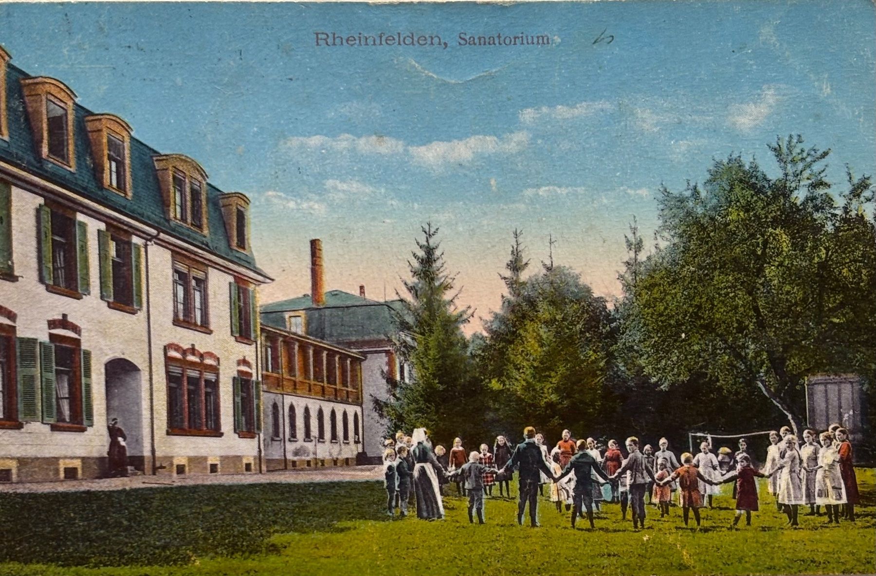 Cartoline postali: Rheinfelden, Sanatorium, animiert – Usato da Frauenfeld venduto da Merk52