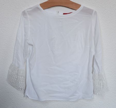 Weisse 3/4 Arm-Bluse von s.Oliver