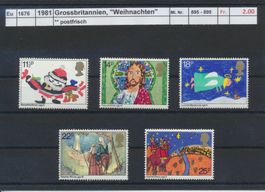 1981 Grossbritannien, "Weihnachten", ** postfrisch