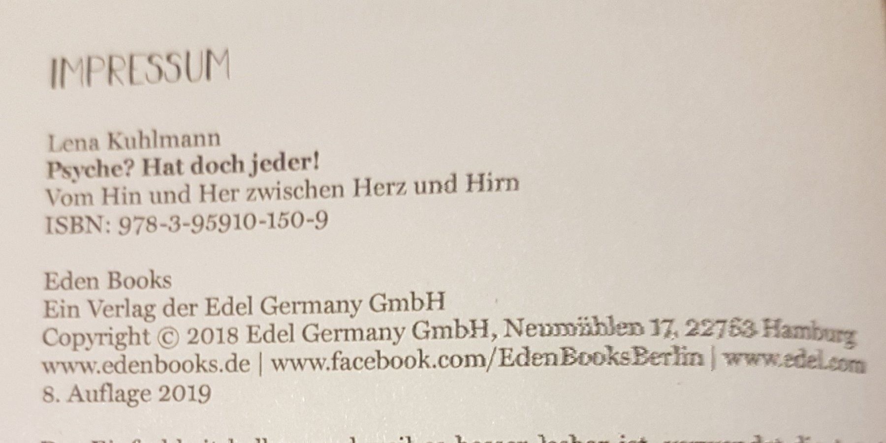 Libri: Psyche? Hat doch jeder! – Nuovo e nell'imballaggio originale da Zürich venduto da Avd 4